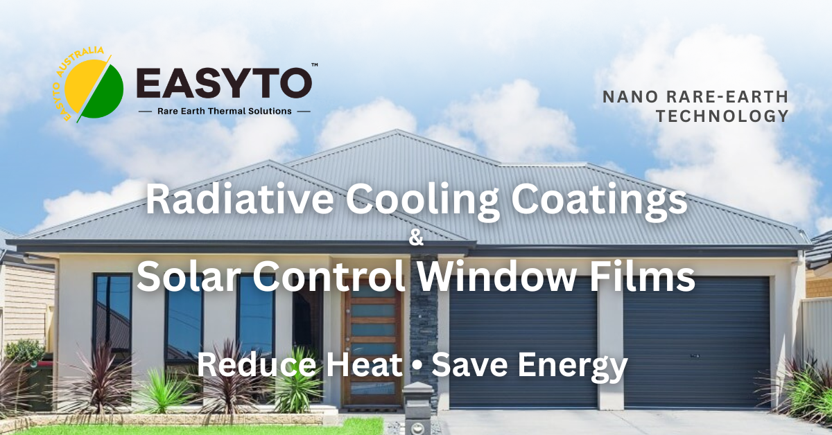 Rare-Earth Solar Control Films & Radiative Cooling Coatings - Easyto Thermal Solution - Solar Radiative Penthouse Coating